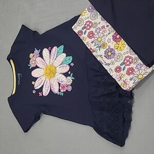 NWOT 5/6 Girl Cynthia Rowley Navy Blue Matching Set